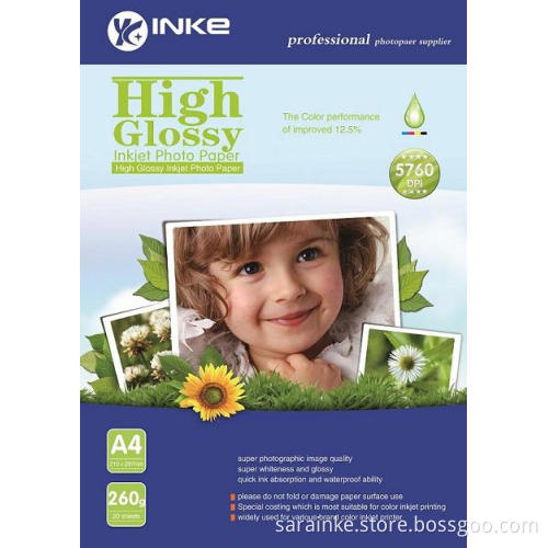260g High Glossy Photo Paper